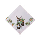 Kit 4 Guardanapo de Tecido Oxford Coelho Páscoa Cesta Cenoura 40cmx40cm