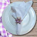 Kit 4 Porta Guardanapos Flor Delicada Festa Rosa