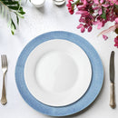 Kit 4 Sousplats YOI Crochê Azul 38cmx38cm