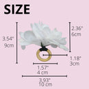 Box 100 Porta Guardanapos Crisântemo Branco Neve