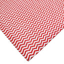 Kit 4 Guardanapos de Tecido Algodão Chevron Vermelho 39cmx39cm