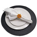 Kit 4 Porta Guardanapo Flor Delicada Laranja da Charlô