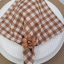 Kit 4 Porta Guardanapo Flor Delicada Marrom da Charlô