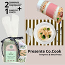 CoCook Kit Trio Presente Tempero Frango Chimichurri Pano de Prato