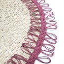 Kit 2 Sousplat Liz de Juta Sustentável Rosa I 40cmx40cm