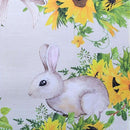 Kit 4 Jogos Americanos Coelho da Páscoa Girassol 43CMX34CM