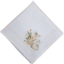 Kit 4 Guardanapo de Tecido Oxford Cesta Ovos de Páscoa Amarelo Pastel 40cmx40cm