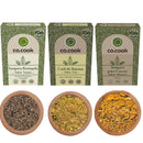 Kit 3 Temperos Funcionais Co.Cook – Caril de Banana, Beringela e Cuscuz Marroquino | 100% Natural, Zero Glúten, Zero Lactose, Zero Conservantes, Zero Corantes, Zero Sódio