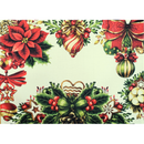 Kit 4 Jogos Americanos Coração de Amor de Natal  Impermeável 43CMX34CM