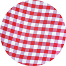 Kit 4 Capas para Sousplat Xadrez Branco Vermelho Grande 35cmx35cm