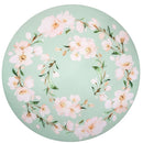Kit 4 Capas para Sousplat Floral Verde Água 35cmx35cm