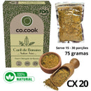 Cx 20 Tempero Funcional 100% Natural CoCook Caril de Banana Sabor Ásia 75g