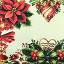 Kit 4 Jogos Americanos Coração de Amor de Natal  Impermeável 43CMX34CM