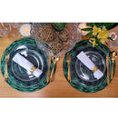 Kit 4 Capas Sousplat Trançado Verde 35cmx35cm