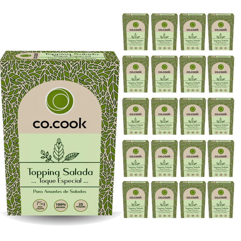 CoCook Caixa 20 Pack Topping Molho Natural Salada 150g