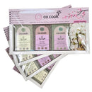 CoCook Kit Presente 3 temperos Frango Za’atar e Chimichurri com 4 Porta Guardanapos Cerejeira