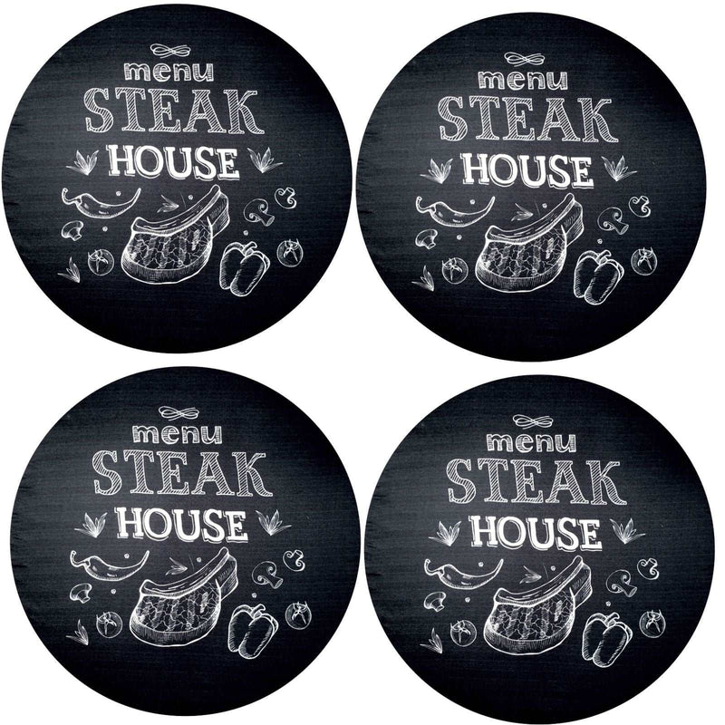 Kit 4 Capas Sousplat Steak House 35cmx35cm