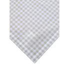 Kit 4 Guardanapos de Tecido Algodão Xadrez Bege 39cmx39cm