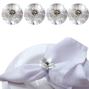 Kit 4 Porta Guardanapo Flor Delicada Pérola da Charlô