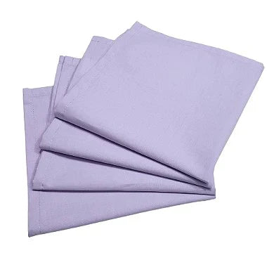 Kit 4 Guardanapos de Tecido Algodão Lilás 39cmx39cm