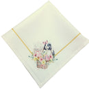 Kit 4 Guardanapo de Tecido Oxford Jardim Coelho da Páscoa 40cmx40cm