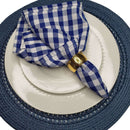 Kit 4 Guardanapo de Tecido Oxford Xadrez 40cmx40cm