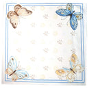 Kit 4 Guardanapos de Tecido Voa Borboleta Azul 40cmx40cm