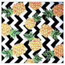 Kit 4 Guardanapo de Tecido ZigZag Abacaxi 40cmx40cm