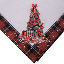 Kit 4 Guardanapos de Tecido Trenó e Árvore de Natal 40cmx40cm