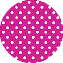 Kit 4 Capas para Sousplat Poá Pink 35cmx35cm