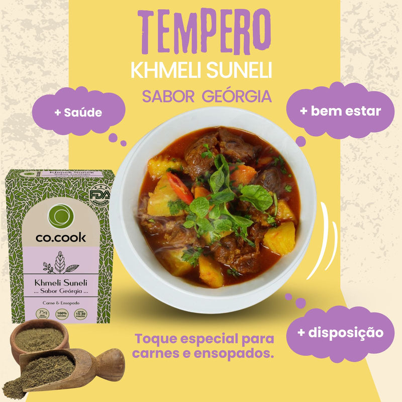 CoCook Presente 2 Temperos Khmeli Suneli, Jerk e Topping Brigadeiro com 4 PG Festa Junina