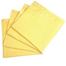 Kit 4 Guardanapos de Tecido Algodão Poá Amarelo 39cmx39cm