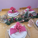 Kit 4 Porta Guardanapos Celebration Flor Lírios da Charlo Branco Off White