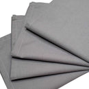 Kit 4 Guardanapos de Tecido Cinza Algodão 39cmx39cm
