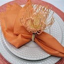 Kit 4 Guardanapos de Tecido Algodão Laranja 39cmx39cm