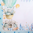 Kit 4 Jogos Americanos Balão Coelho da Páscoa Azul 43CMX34CM