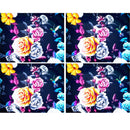 Kit 4 Jogos Americanos Rosas da Noite da Charlô 43cmx34cm