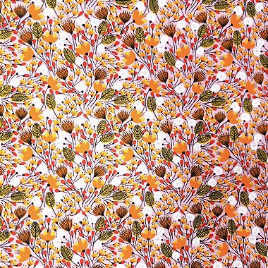 Kit 4 Guardanapos de Tecido Algodão Cerrado Laranja 39cmx39cm