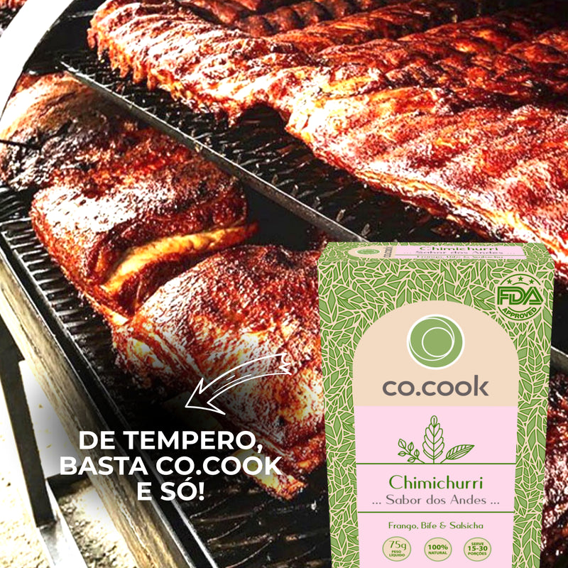 Tempero Funcional 100% Natural CoCook Chimichurri Sabor Andes 75g