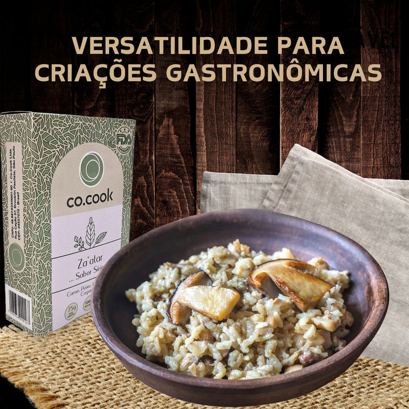 CoCook Caixa 20 Pack Especiaria 100% Natural Tempero Zaátar Sabor Síria 75g