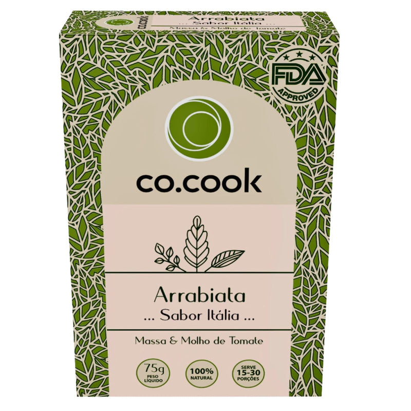 CoCook Caixa 20 Pack Especiaria Natural Tempero Arrabiata Sabor Itália 75g