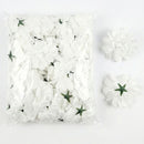 Bag of 50 Artificial White Chrysanthemum Flower Buds for Wedding, Church, and Birthday Decorations