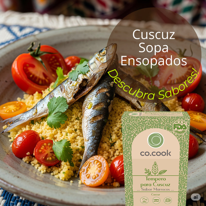 Tempero Funcional 100% Natural CoCook Cuscuz Sabor Marrocos 75g