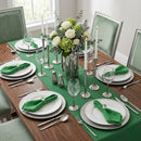 Kit 7 Peças 2 Lugares Mesa Posta Completo Basic Cristalino Verde