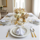 Kit 100 Pieces Napkin Ring 100 Place Settings Large Double Pearl 4x3cm