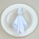 Kit 100 Pieces Napkin Ring 100 Place Settings Large Double Pearl 4x3cm