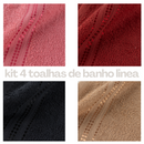 Kit 2 Pçs Toalha de Banho Linea 260g 125x65cm