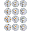 Kit 24 Mesa Posta Sousplat Jogo Americano Limão Siciliano - 12 lugares