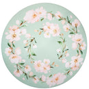 Kit 4 Capas para Sousplat Floral Verde Água 35cmx35cm