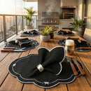 Kit 24 Mesa Posta Sousplat Jogo Americano Churrasco Bordado (12 lugares)